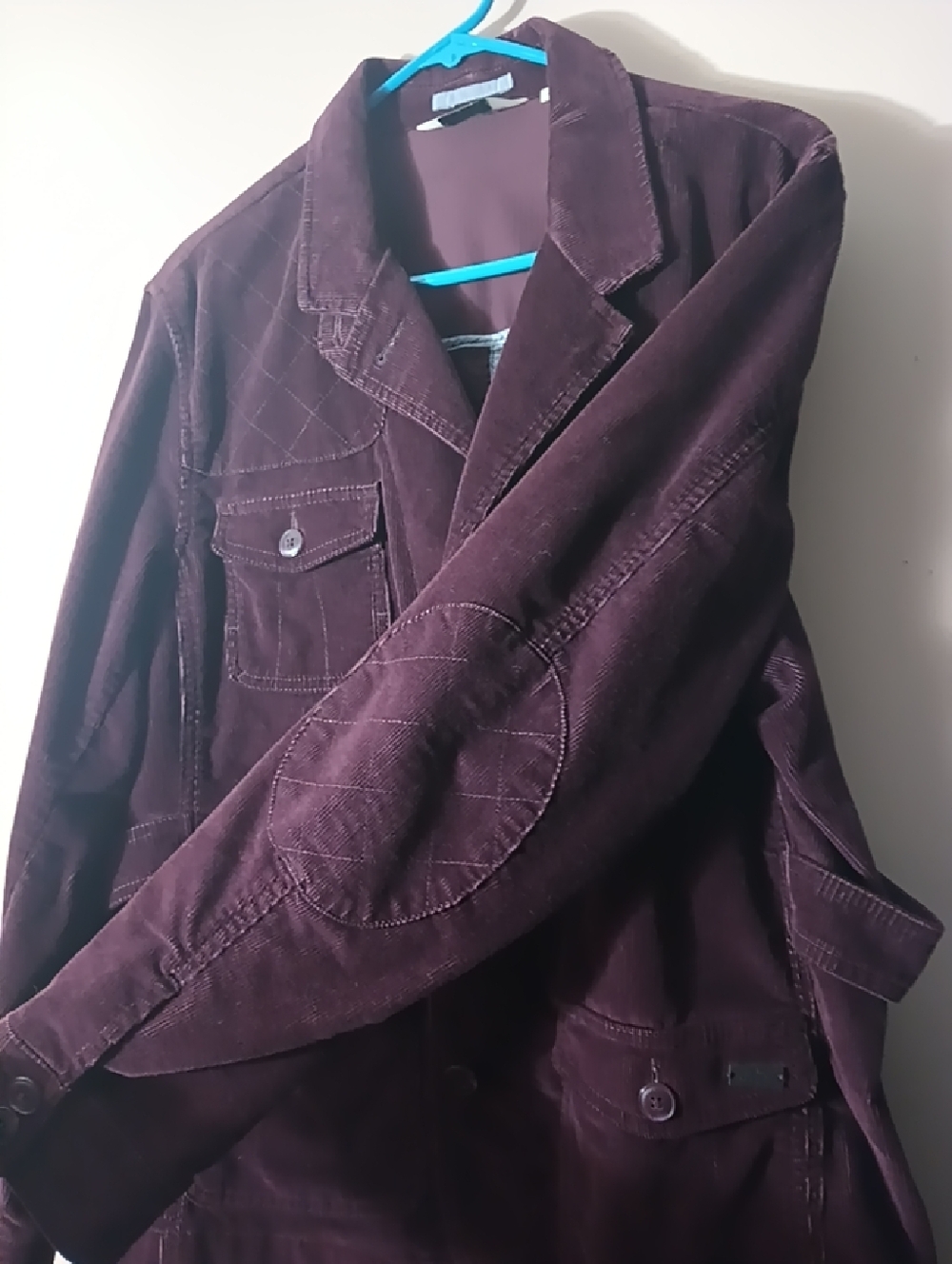 Corduroy Jacket - Dark Plum View 2